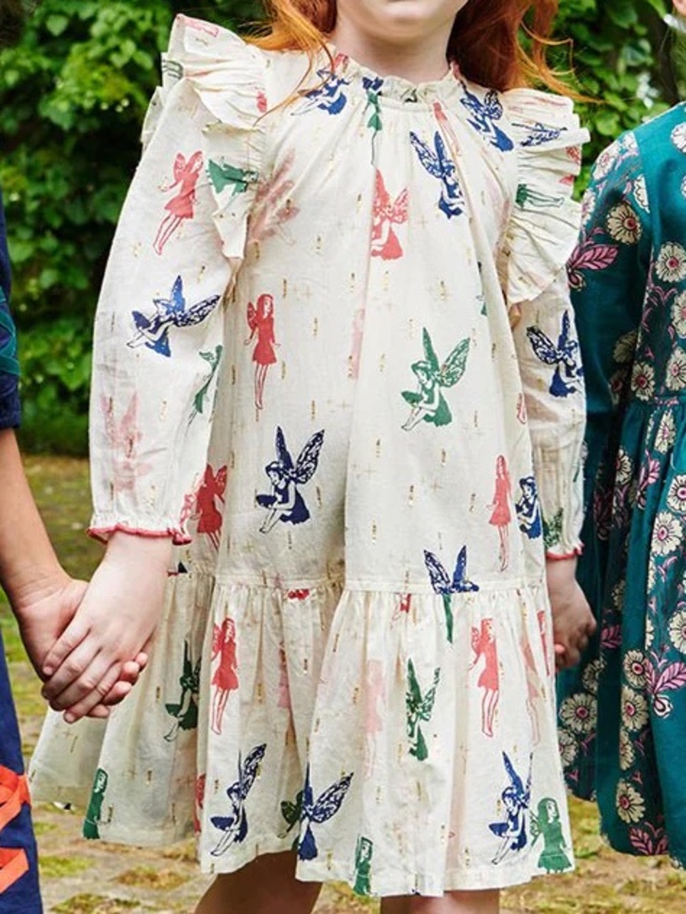 Pink Chicken | Girls Harper Dress | Woodland Fairies